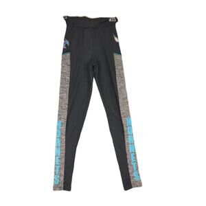 NBA Charlotte Hornets Basketball Ankle Leggings, Women's Sz S, Black Gray Teal